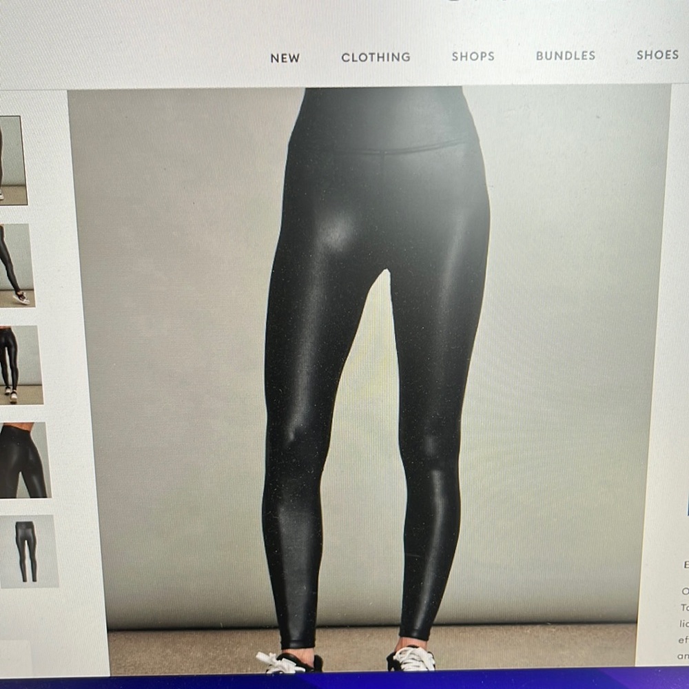 Carbon 38 high rise full length legging in Takara shine -Navy
